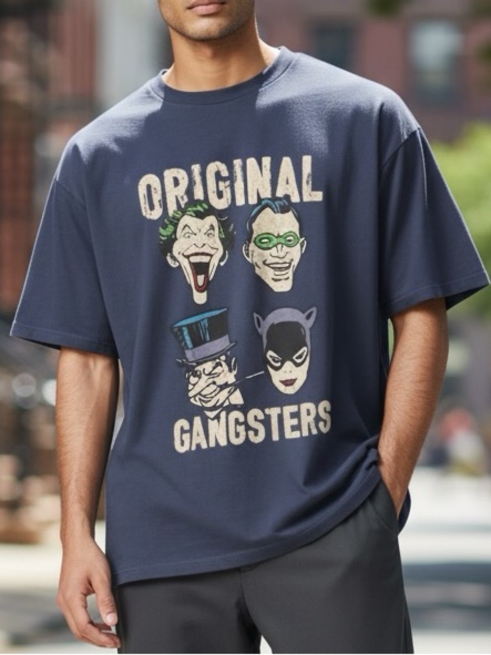 🌻🌻 3 for $30🌻🌻 DC Comics Blue with Original Gangsters Design